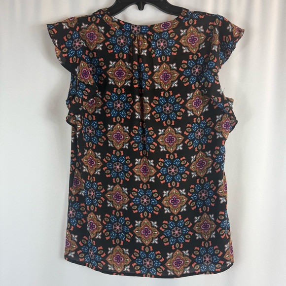 Philosophy BL Kaleidoscope Multicolor
Short Sleeve Semi Sheer V-neck XS - Picture 6 of 11